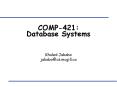 COMP-421: Database Systems PowerPoint PPT Presentation