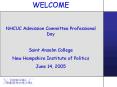 NHCUC Admission Committee Professional Day PowerPoint PPT Presentation