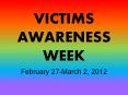 VICTIMS AWARENESS WEEK PowerPoint PPT Presentation