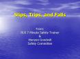 Slips, Trips, and Falls PowerPoint PPT Presentation