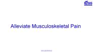 Alleviate Musculoskeletal Pain