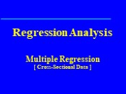 Regression Analysis