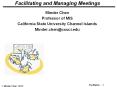 Facilitating%20and%20Managing%20Meetings PowerPoint PPT Presentation