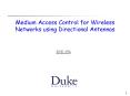 Medium Access Control for Wireless Networks using Directional Antennas PowerPoint PPT Presentation