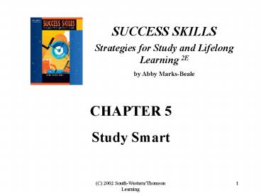 CHAPTER 5 STUDY SMART