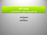 eFront virtuaalinen oppimisymp