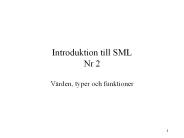 Introduktion till SML Nr 2