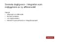 Svenska dagligvaror - Integration som m PowerPoint PPT Presentation