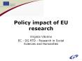 Policy impact of EU research PowerPoint PPT Presentation