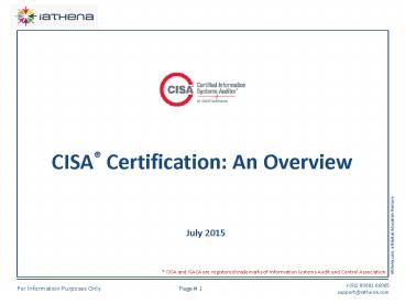 CISA Certification - An Overview