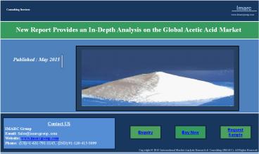 Acetic Acid | Price, Market Research Report