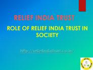 Role of Relief India Trust in Society
