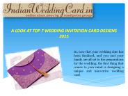Wedding Invitation card Designs 2015