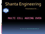 The Best quality Multi Cell Ageing Oven|Shanta Engineering