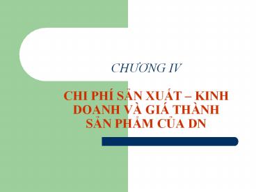 CHUONG IV CHI PH
