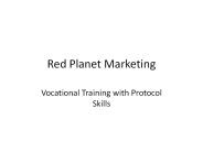 Red Planet Marketing - Vocational Training