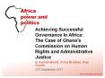 Achieving Successful Governance In Africa: PowerPoint PPT Presentation