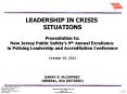 LEADERSHIP IN CRISIS SITUATIONS PowerPoint PPT Presentation