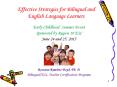 Effective Strategies for Bilingual and English Language Learners PowerPoint PPT Presentation