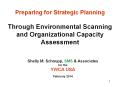 Preparing for Strategic Planning  Through Environmental Scanning and Organizational Capacity Assessment PowerPoint PPT Presentation