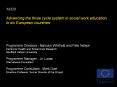 'ACES' Advancing the three cycle system in social work education in six European countries   Programme Directors - Malcolm Whitfield and Pete Nelson Centre for Health and Social Care Research Sheffield Hallam University Programme Manager - Jo PowerPoint PPT Presentation