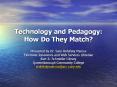 Technology and Pedagogy: How Do They Match? PowerPoint PPT Presentation