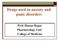Drugs used in anxiety and panic disorders PowerPoint PPT Presentation