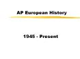 AP%20European%20History PowerPoint PPT Presentation