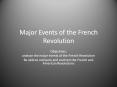 Major Events of the French Revolution PowerPoint PPT Presentation