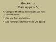 Quickwrite (Make up pics???) PowerPoint PPT Presentation