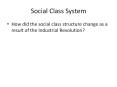 Social Class System PowerPoint PPT Presentation