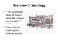 Overview of Sociology PowerPoint PPT Presentation