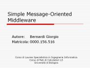 Simple Message-Oriented Middleware