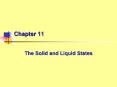 The Solid and Liquid States PowerPoint PPT Presentation