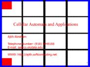 Cellular Automata and Applications