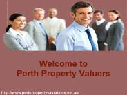 Find Property Valuation with Perth Propery Valuers