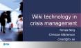 Wiki technology in crisis management PowerPoint PPT Presentation