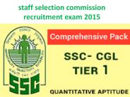 staff selection commission SSC CGL recruitment exam 2015