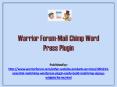 Warrior Forum-Mail Chimp Word Press Plugin (1) PowerPoint PPT Presentation