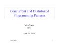 Concurrent and Distributed Programming Patterns PowerPoint PPT Presentation