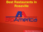 Best Restaurants In Roseville