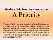 Western Gold Insurance Agency Inc_A Priority