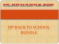 HP Back to school bundle PowerPoint PPT Presentation