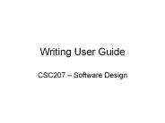 Writing User Guide