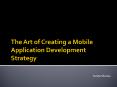 Mobile Application Development | Game Development PowerPoint PPT Presentation