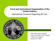Food and Agricultural Organization of the United Nations