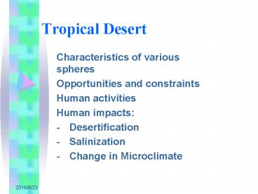 Tropical Desert