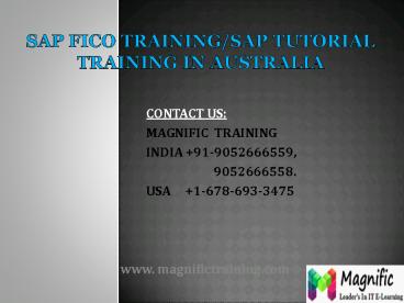 sap fico online training in canada
