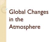 Global Changes in the Atmosphere