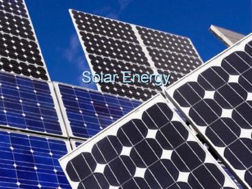 Solar Energy